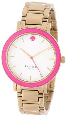 kate spade new york 1YRU0253 Pink Enamel Bezel Gramercy
