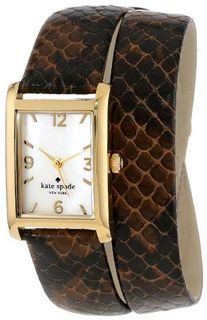 kate spade new york 1YRU0291 Brown Embossed Snake Cooper Wrap Strap