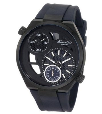 Kenneth Cole New York KC1680 Analog Black Skeleton Dial