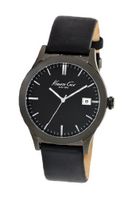 Kenneth Cole New York KC1854 Classic Grey IP Dial Case Black Strap