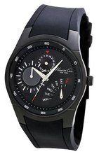 Kenneth Cole New York KC1908 Slim Gunmetal IP Round Multi-Function Silicone