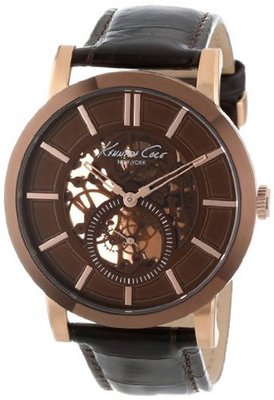 Kenneth Cole New York KC1933 Classic Brown Dial Sub-Second Eye Strap