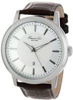 Kenneth Cole New York KC1952 "Modern Core" Stainless Steel with Brown Leather Strap