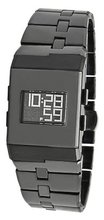 Kenneth Cole New York KC4737 Digi-Tech Digital Roller-Ball Black Ceramic Bracelet