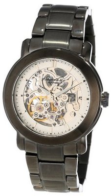 Kenneth Cole New York KC4778 Automatic Skeleton Gunmetal Ion-Plated Analog Bracelet