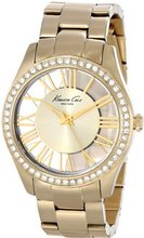 Kenneth Cole New York KC4853 Transparency Yellow Gold Transparency Analog