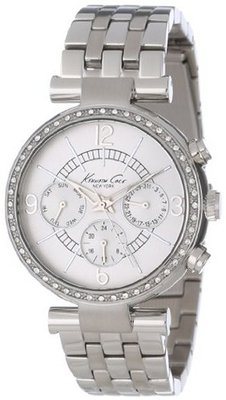 Kenneth Cole New York KC4872 Dress Sport Triple Silver Ladies Chronograph