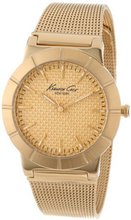 Kenneth Cole New York KC4909 Classic Triple Yellow Gold Mesh Bracelet