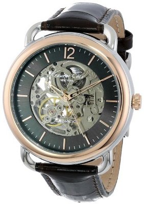 Kenneth Cole New York KC8016 Transparency Rose Gold Bezel Round Analog Strap