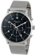Kenneth Cole New York KC9206 Dress Sport Black Dial Chronograph Mesh