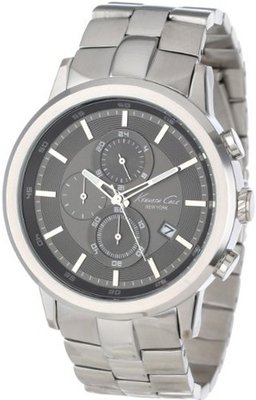 Kenneth Cole New York KC9225 Dress Sport Triple Black Automatic Link Bracelet