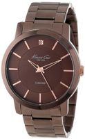 Kenneth Cole New York KC9287 Rock Out Brown Dial Diamond Dial Analog Bracelet