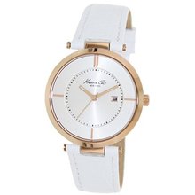 Kenneth Cole New York White Croco-Embossed Strap #KC2800