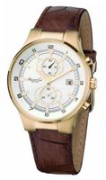 Kenneth Cole KC1345 Reaction Gold-Tone Brown Leather