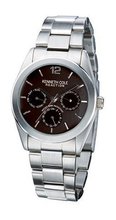 Kenneth Cole KC3565 Reaction Gunmetal Silver-Tone Bracelet