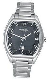 Kenneth Cole KC3712 Reaction Black Dial Silver-Tone Bracelet