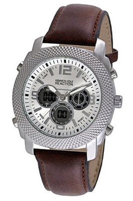 Kenneth Cole Reaction Analog Digital Multifunction Leather Strap RK1372