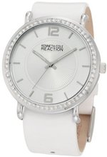 Kenneth Cole REACTION RK6007 Analog Stones Bezel White Strap Box Set