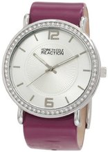 Kenneth Cole REACTION RK6008 HOLIDAY-Box Set Analog Stone Bezel Purple Strap