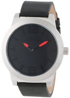 Kenneth Cole REACTION Unisex RK1283 Street Collection Black Dial Red Hand Details