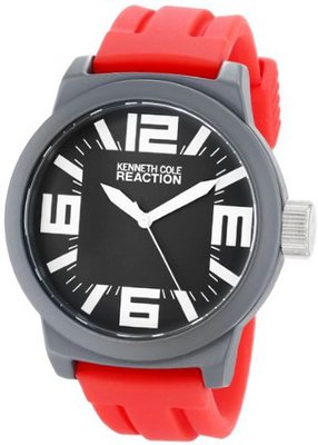 Kenneth Cole REACTION Unisex RK1336 Street Fashion Analog Display Japanese Quartz Red