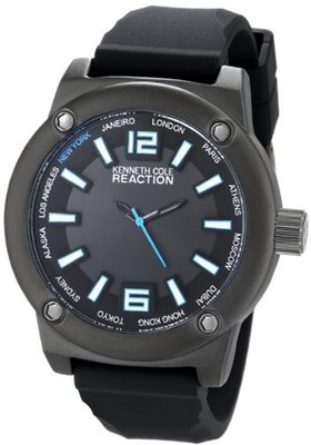 Kenneth Cole REACTION Unisex RK1381 Street Fashion Analog Display Japanese Quartz Black