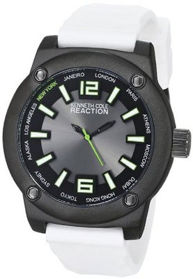 Kenneth Cole REACTION Unisex RK1382 Street Fashion Analog Display Japanese Quartz White