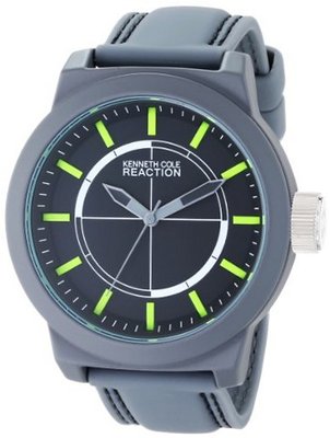 Kenneth Cole REACTION Unisex RK1421 Street Fashion Analog Display Japanese Quartz Grey