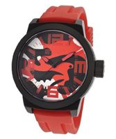 Red Camouflage Dial Red Silicone