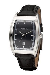 uKenneth Cole REACTION Kenneth Cole KC1416 Reaction Black Crocodile Black Dial 