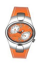 uKenneth Cole REACTION Reaction RK2190 Ladies Orange Dial, Orange Leather Strap and Glitz 