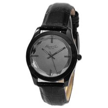 Kenneth Cole Beveled Crystal Gunmetal Quartz KCW2000