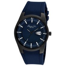 Kenneth Cole KC1991 New York Dark Blue Dial Black IP Steel Dark Blue Rubber Strap