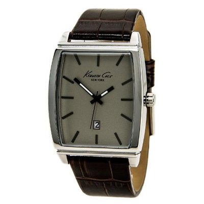 Kenneth Cole KCW1028 Stainless Steel Analog Brown Leather Band