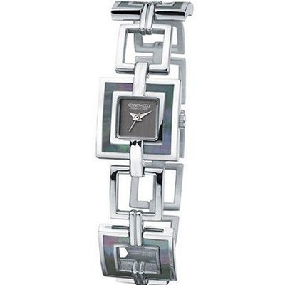 Kenneth Cole Ladies Smart Black Dial Two Toned Open Links Bracelet KC4525