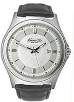 Kenneth Cole New York Leather Collection Silver Dial #KC1478