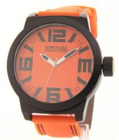 Kenneth Cole Reaction Orange & Black Field Rubber Strap RK1257