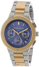 Kenneth Jay Lane 2127 Chronograph Blue Sunray Dial Two-Tone Stainless Steel