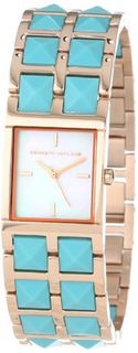 Kenneth Jay Lane KJLANE-1514 1500 Series Mother-Of-Pearl Dial Rose Gold Ion-Plated Stainless Steel and Turquoise Resin