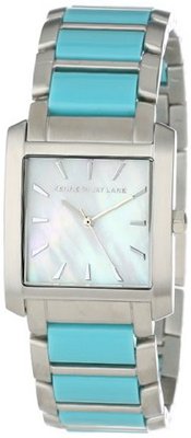 Kenneth Jay Lane KJLANE-1604 Mother-Of-Pearl Dial Stainless Steel and Turquoise Resin