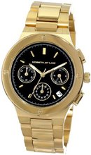 Kenneth Jay Lane KJLANE-2104 Chronograph Black Dial Gold Ion-Plated Stainless Steel