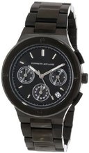 Kenneth Jay Lane KJLANE-2124 Chronograph Black Dial Black Ion-Plated Stainless Steel