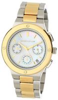 Kenneth Jay Lane KJLANE-2129 Stainless Steel Two-Tone with Mother-of-Pearl Dial