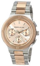 Kenneth Jay Lane KJLANE-2135 Chronograph Rose Gold Tone Dial Two Tone Stainless Steel