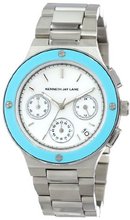 Kenneth Jay Lane KJLANE-2136 Chronograph White Mother-Of-Pearl Dial Stainless Steel