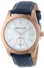 Kenneth Jay Lane KJLANE-2305S-03C 2300 Series Mother-Of-Pearl Dial Blue Leather