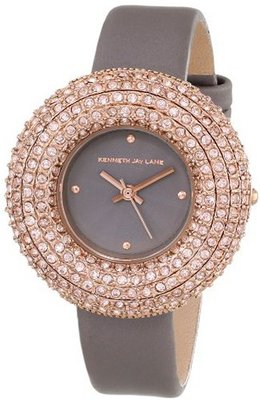 Kenneth Jay Lane KJLANE-2508S-014 2500 Series Purple Textured Dial Purple Satin