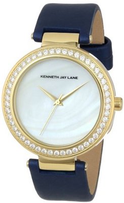 Kenneth Jay Lane KJLANE-2604S-03 2600 Series Analog Display Japanese Quartz Blue
