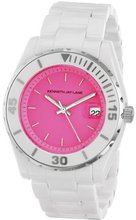 Kenneth Jay Lane KJLANE-3004 3000 Series Analog Display Japanese Quartz White
