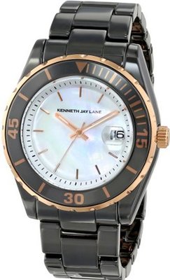 Kenneth Jay Lane KJLANE-3009 3000 Series Analog Display Japanese Quartz Black